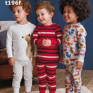 Bộ thun cotton dài tay chất đẹp Little Maven cho bé trai