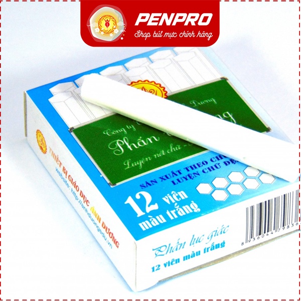 Phấn Lục Giác 12 Viên Trắng,Penpro