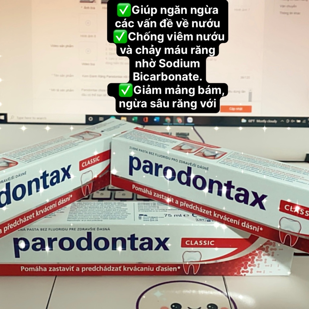 Kem Đánh Răng Parodontax nội địa Séc