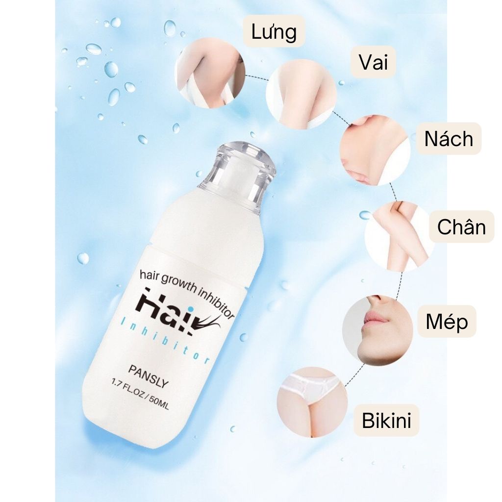 Kem ức chế mọc lông và dưỡng ẩm PANSLY chai 50ml