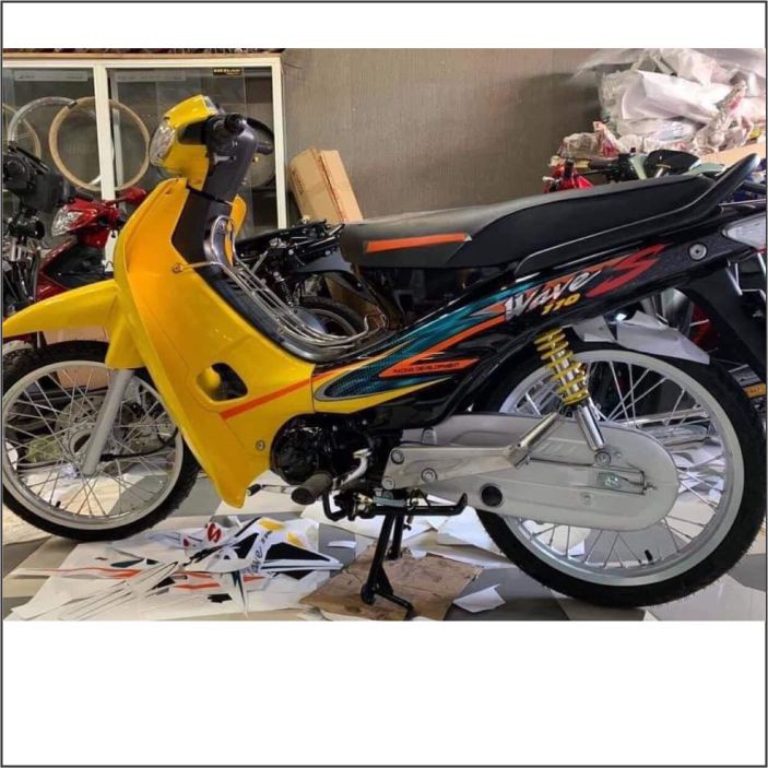 Tem Wawe nhỏ vàng xanh Crom (B)