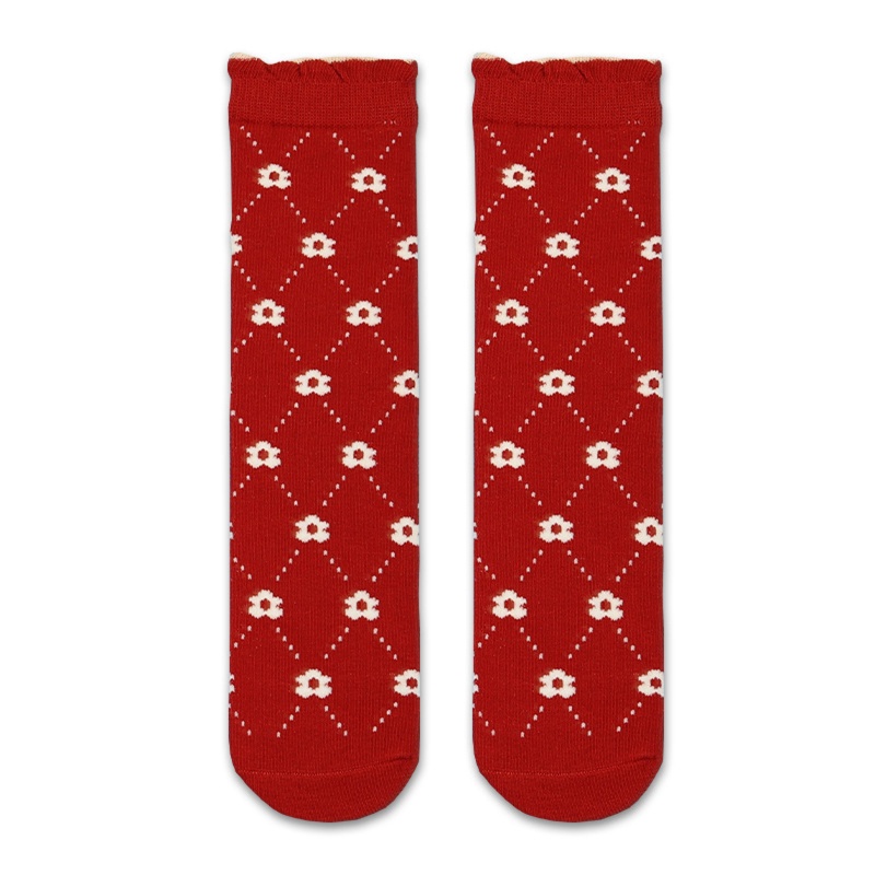 Vớ Cotton Mềm Cao Đến Đầu Gối Màu Kẹo In Họa Tiết Dễ Thương Cho Bé Sơ Sinh