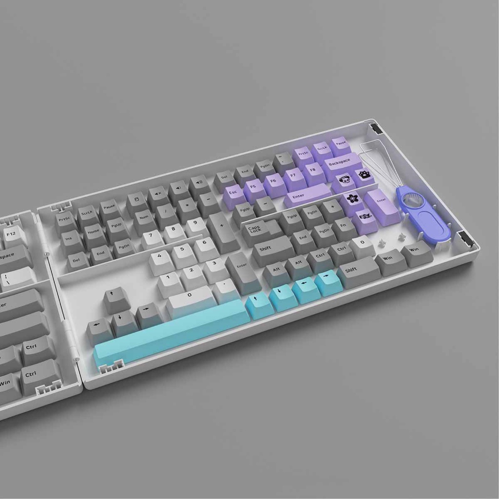 Bộ Keycap Akko Silent (Cherry profile/PBT Double-Shot/177 nút)