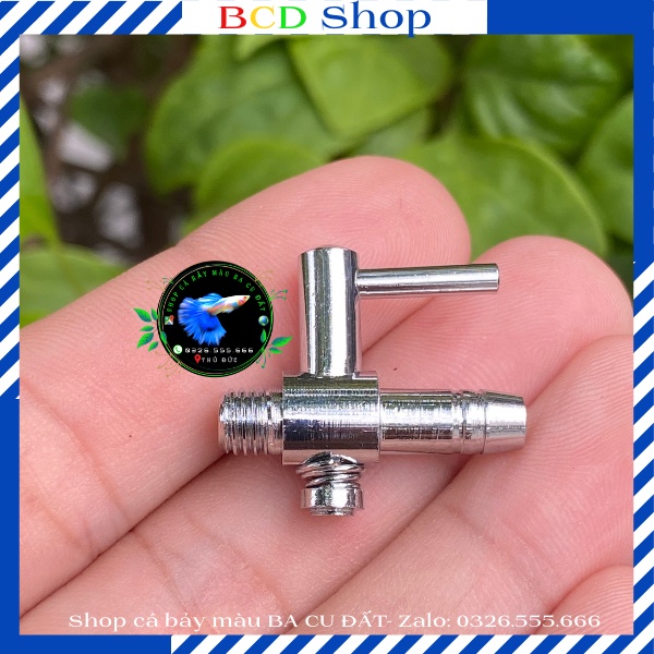 Van chỉnh khí oxi inox - 1 ngã ra