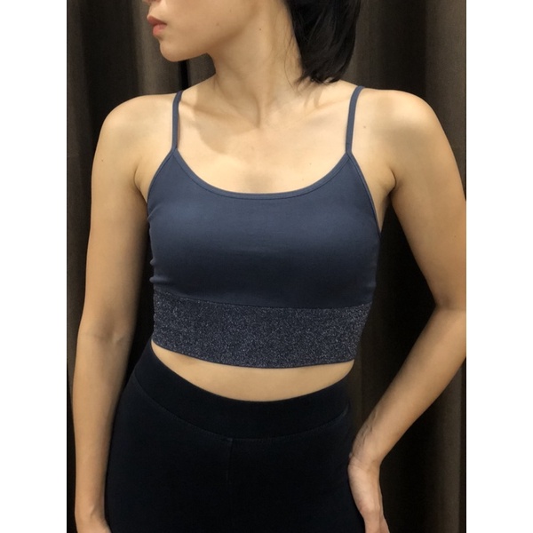 Áo Tập Thể Thao Áo Croptop Hai Dây Áo Bra Tập Gym Tập Yoga Xuất Xịn