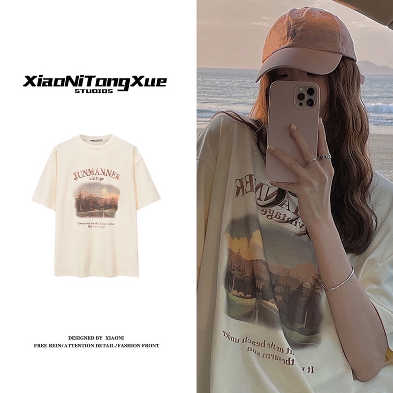 Áo phông in hình unisex xiaonitongxue