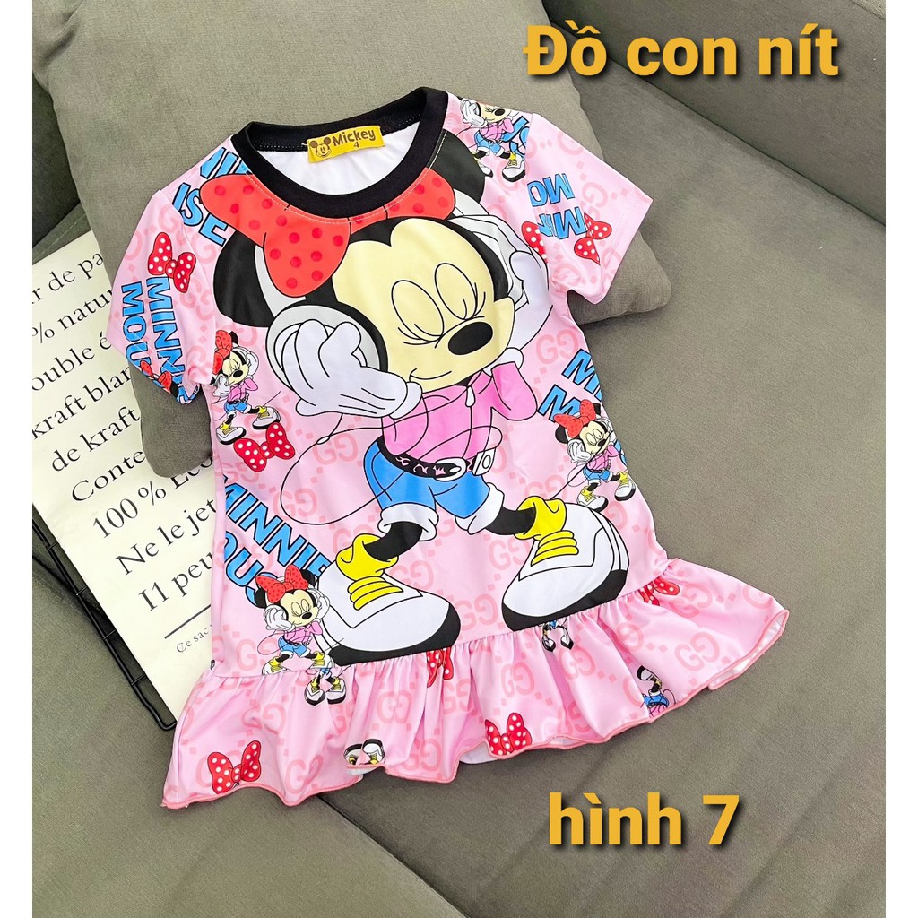 (12-25 KÝ) ĐẦM 3D THUN LẠNH SIÊU CUTE BÉ GÁI - ĐỒ BỘ TRẺ EM