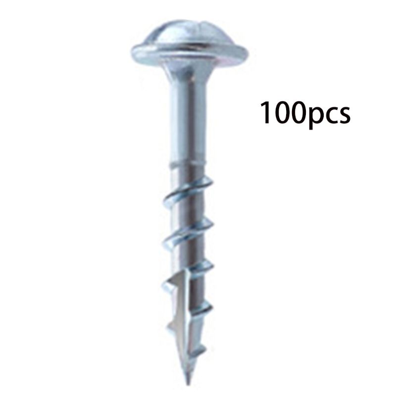 Bộ 100 Ốc Vít Mạ Kẽm Hình Vuông Dùng Làm Mộc Chuyên Dụng