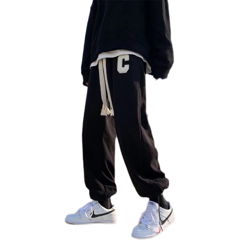 Quần thể thao ống suông rộng phong cách mùa hè thời trang năng động cho nam