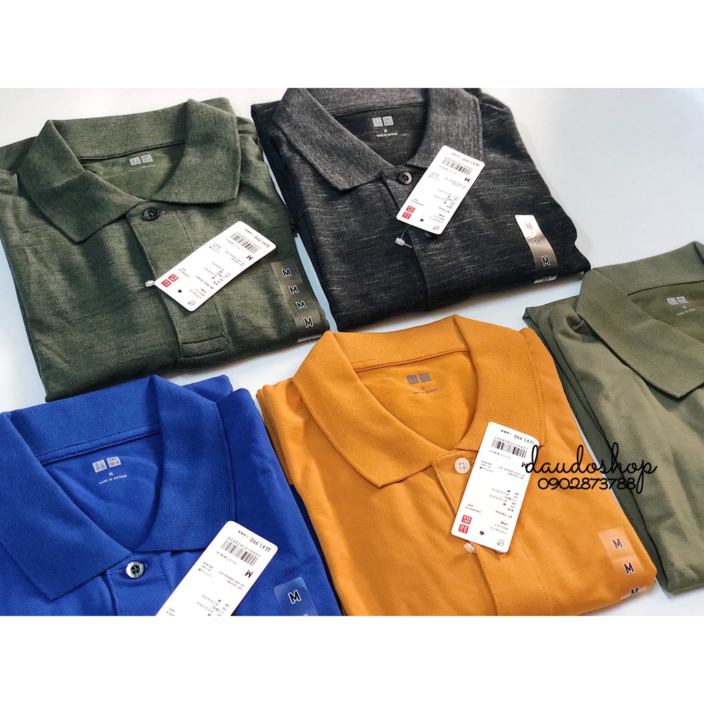 [NHIỀU MÀU] Áo polo nam Uniqlo (Hình thật shop chụp) - Hàng nội địa Nhật