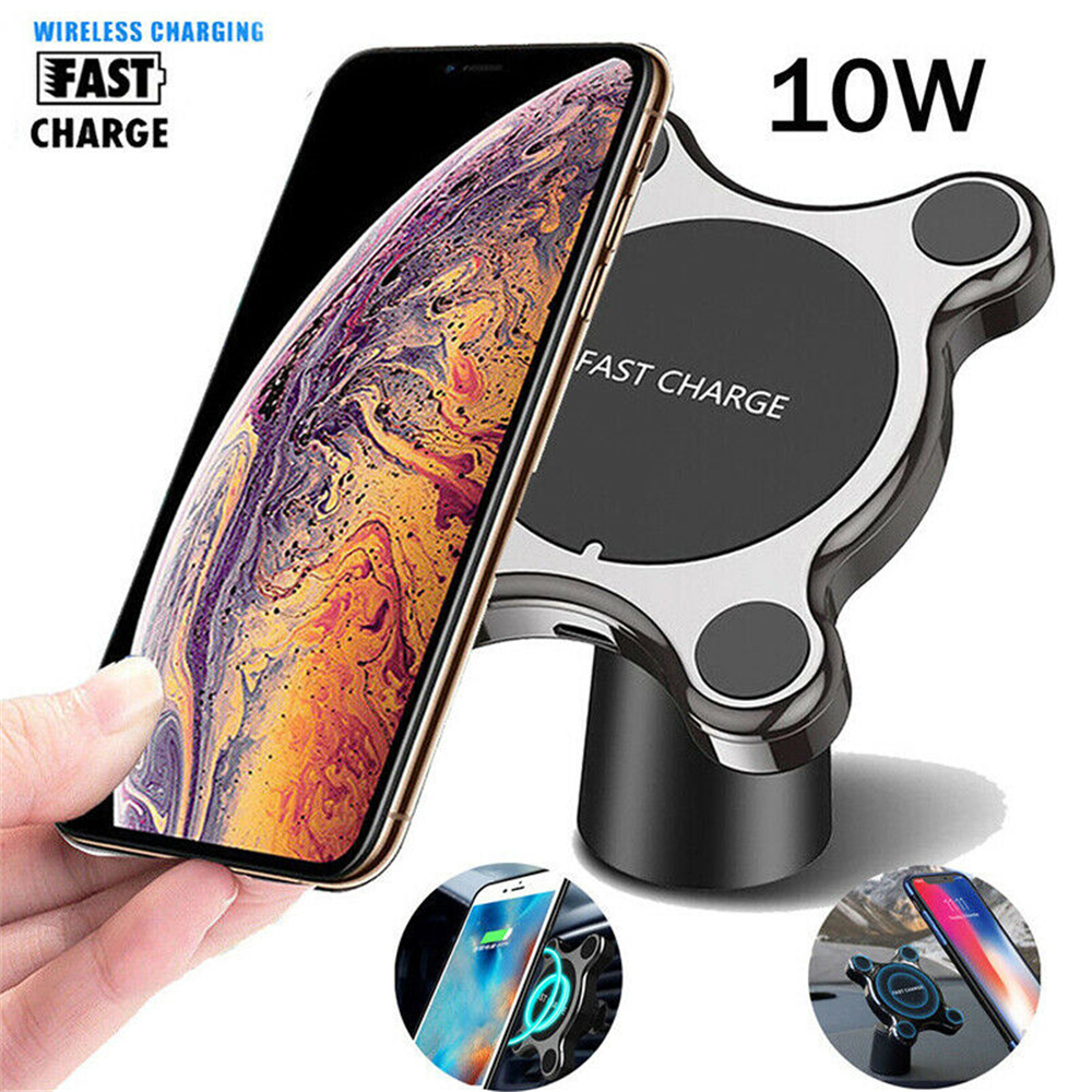 10W Qi Wireless Charger Car Air Vent Mount Magnetic Phone Stand For Samsung S9 S8 Note 9 For iPhone 12 Pro Max XR