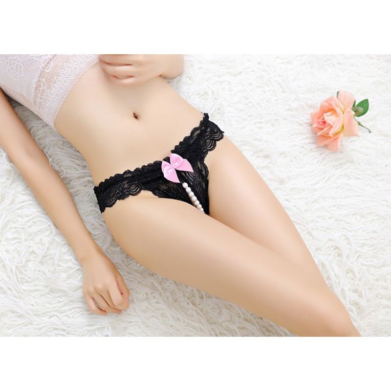 quần lót nữ quần lọt khe quần thong quần chip ren ngọc khoét đáy sexy gợi cảm