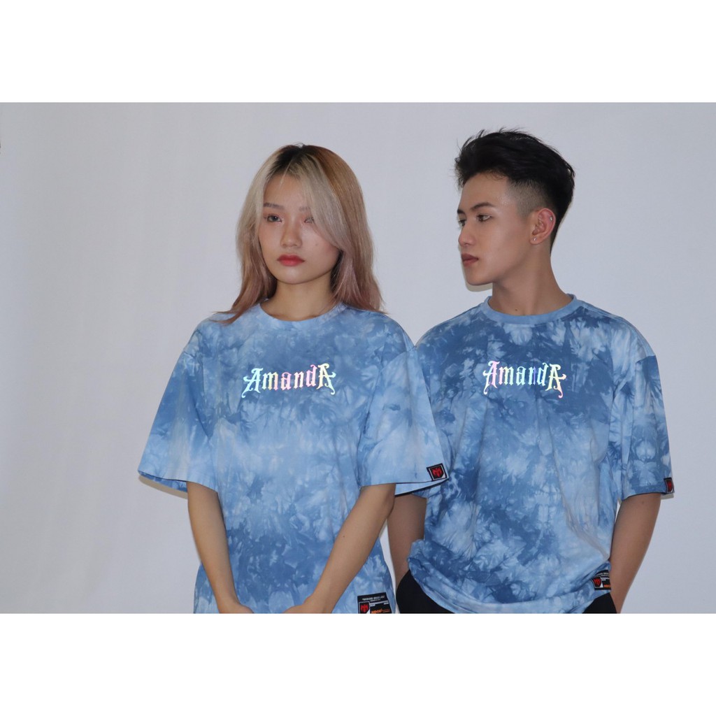 Áo thun loang màu form rộng tay lỡ nam nữ Phông tiedye Unisex phản quang Local Brand Chính Hãng Midori M Studio