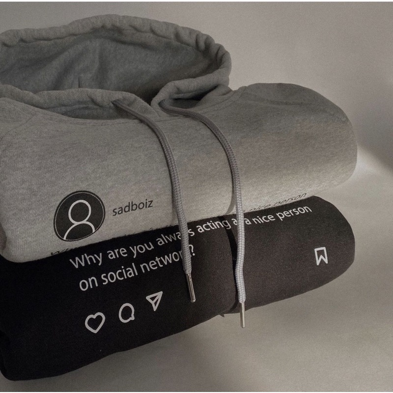 Áo Hoodie Sadboizaintcry Sadstagram ( Siêu Phẩm Mới Ra Mắt)
