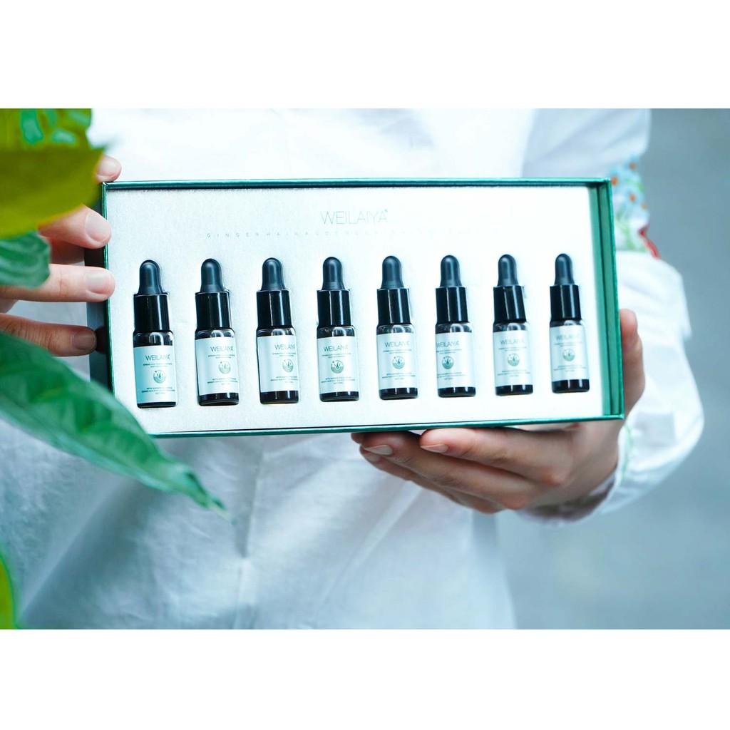 Set Tinh chất dưỡng &amp; kích thích mọc tóc Weilaiya Ginger Hair Root Nourishing Essence