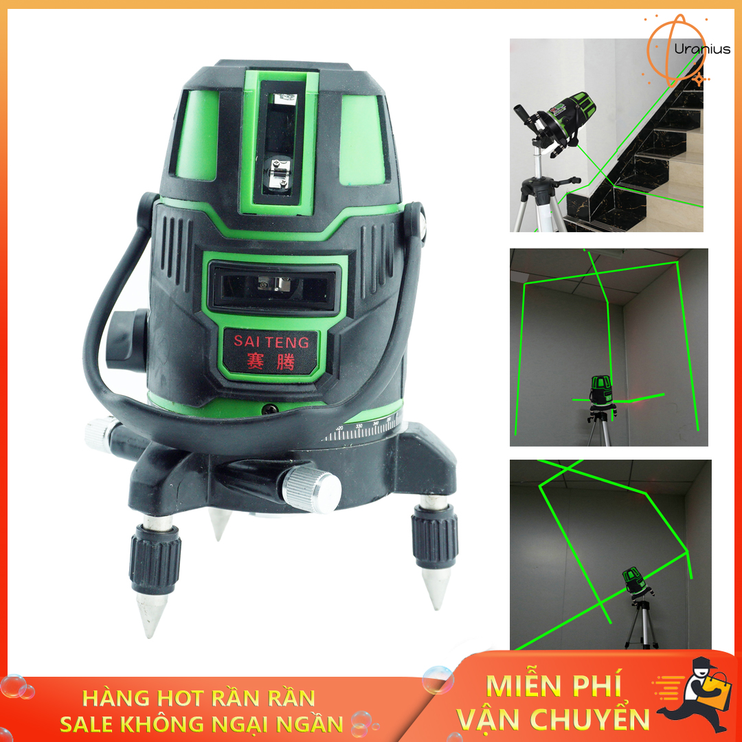 Máy cân bằng Lazer, Dụng cụ đo khoảng cách Laser, Máy Bắn Cốt Laze 5 Tia Xanh Dễ Dàng Sử Dụng