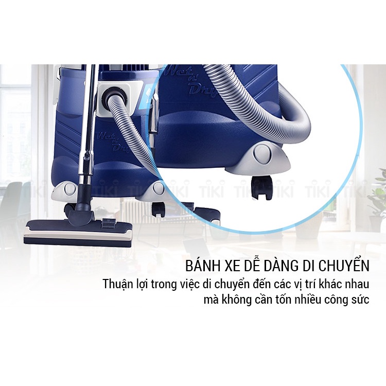 Máy Hút Bụi Công Nghiệp Tiross TS9301 - 32 lít - Xanh Trắng - Hàng chính hãng