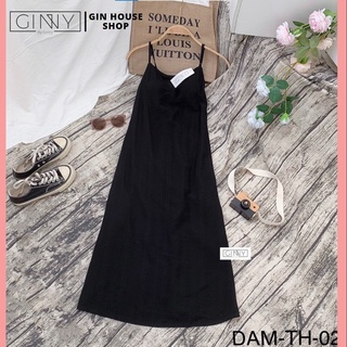 Đầm Đen 2 Dây TH 02 | GinHouse Shop