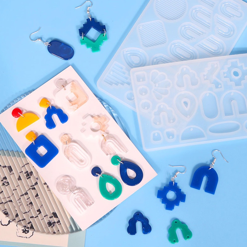 Khuôn Silicon Làm Mặt Trang Sức Bông Tai DIY Cho Nữ