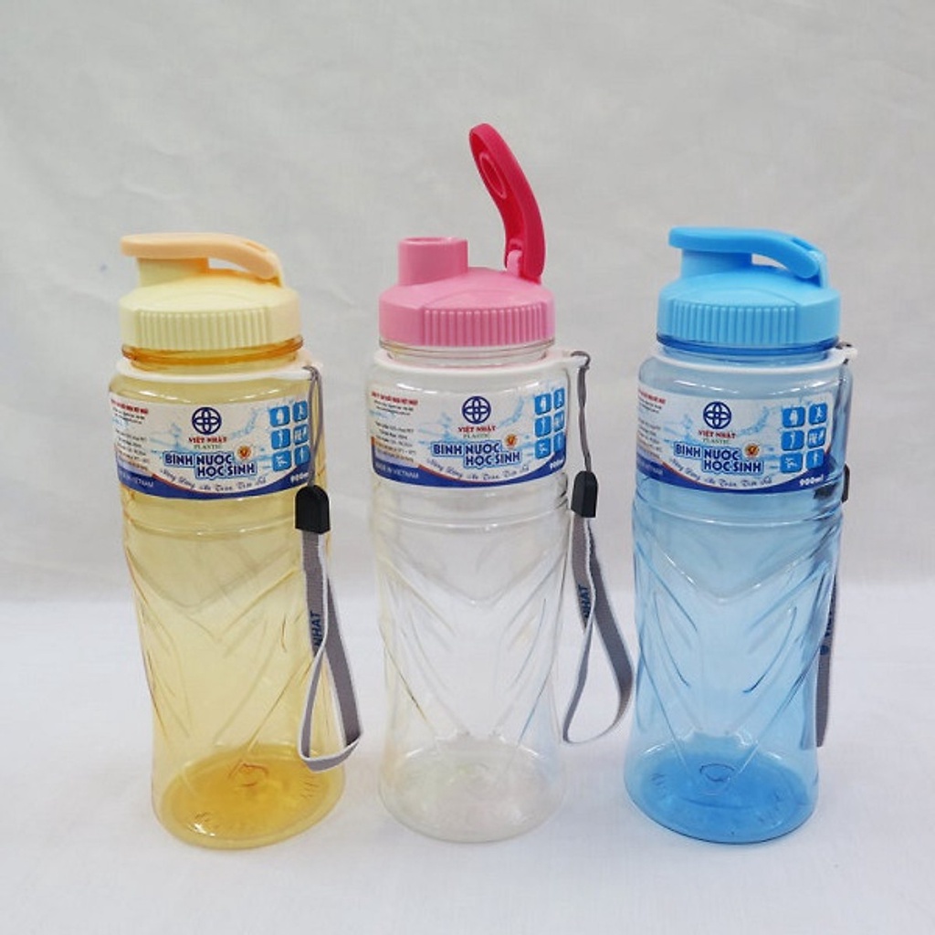Bình nước học sinh 550ml -750ml- làm từ chất liệu nhựa Việt Nhật an toàn