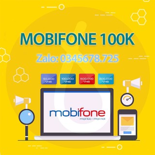 Thẻ điện thoại Mobiphone 100k