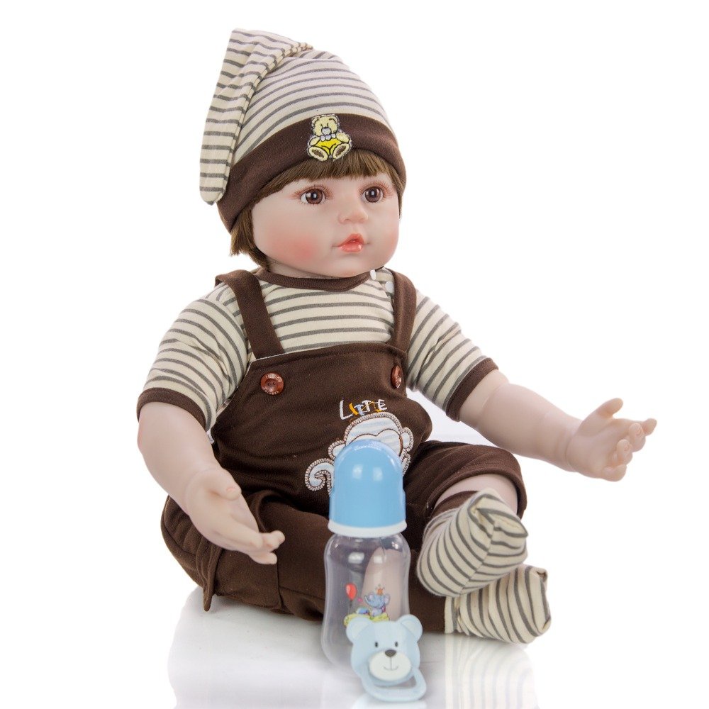 Búp Bê Bé Trai Tái Sinh thân Gòn  60cm _ Reborn Toddler Semi Soft Vinyl Fashion American Boy Doll 24 inch