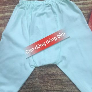 Combo 10/5 Quần Dài Đáp Đũng Vải Cotton Mềm Mịn Mặc Bỉm Cho Bé Tiện Lợi
