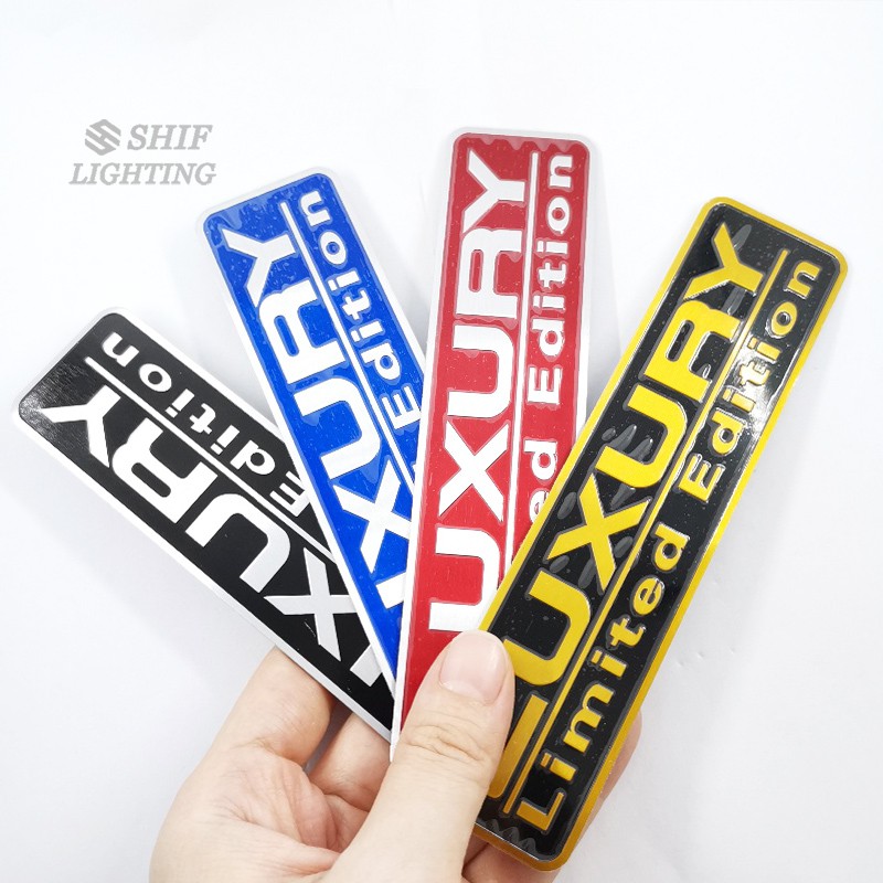 1 Sticker Logo Xe Hơi Bằng Nhôm Phiên Bản Giới Hạn