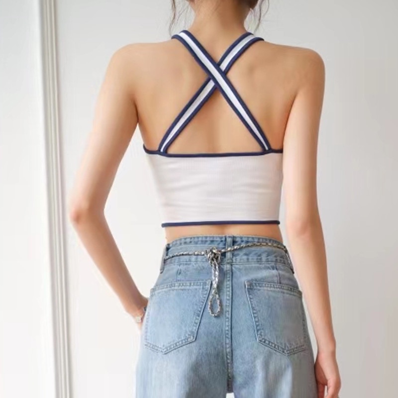 SUXI Áo Không Tay In Họa Tiết Kỹ Thuật Số Phong Cách Hàn Quốc Thời Trang Mùa Hè Cho Nữ