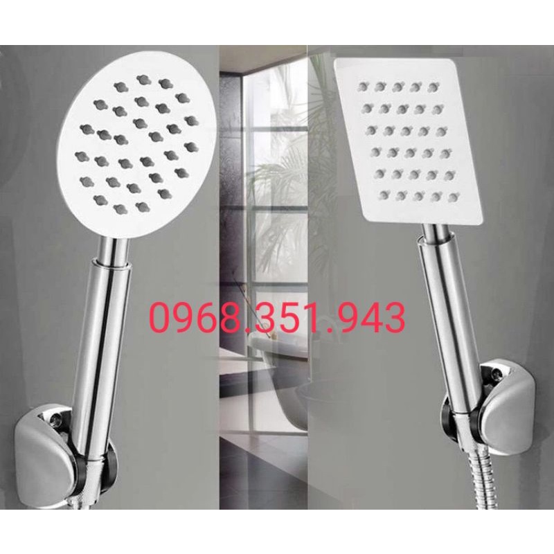 Bộ tay sen nhà tắm Inox sáng bóng