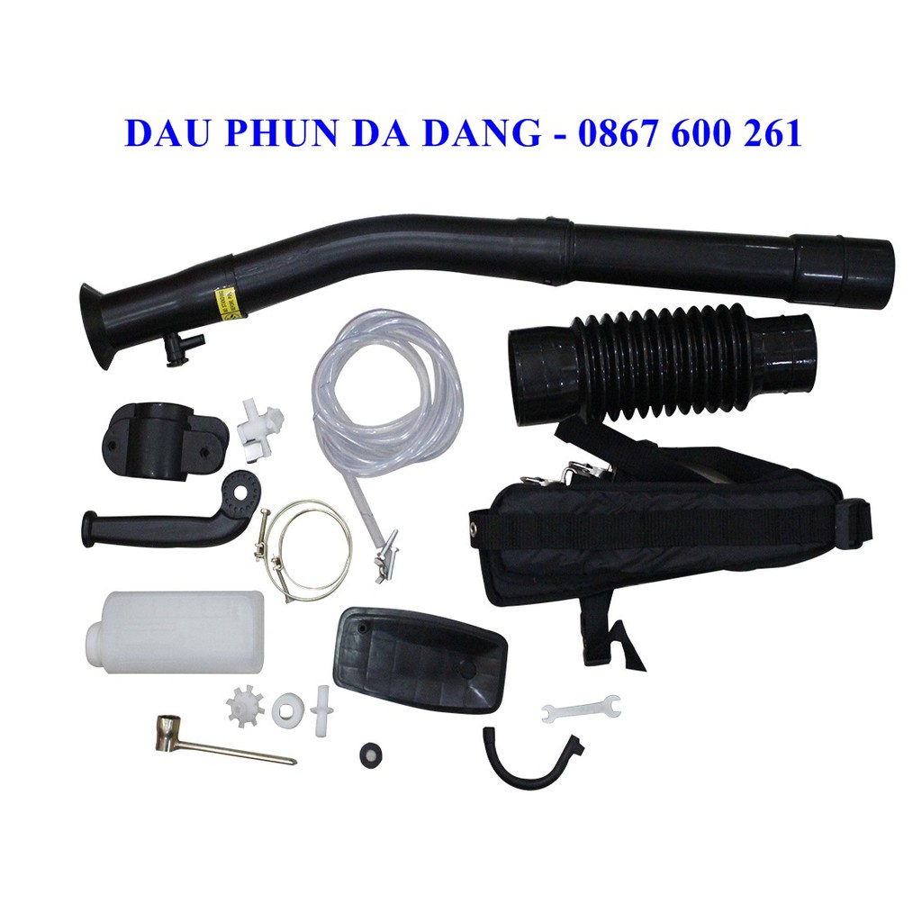 NÓNG! Máy xạ phân đeo vai chạy xăng Oshima 3WF-3A-43, Máy phun vôi bột, phân bón động cơ 2 thì, máy thổi lá giá rẻ