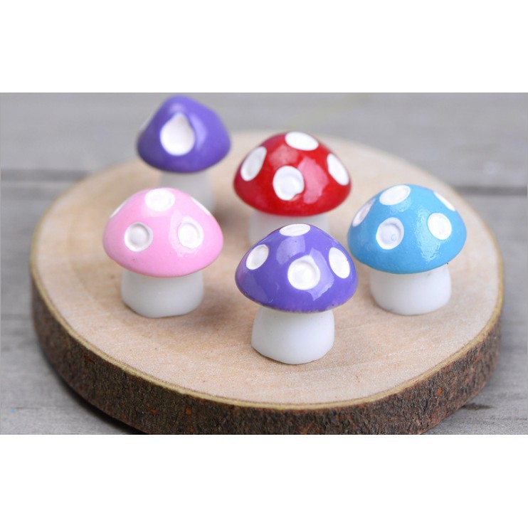 Nấm Mini - Phụ Kiện Trang Trí Tiểu Cảnh Sen Đá/Bonsai, Terrarium