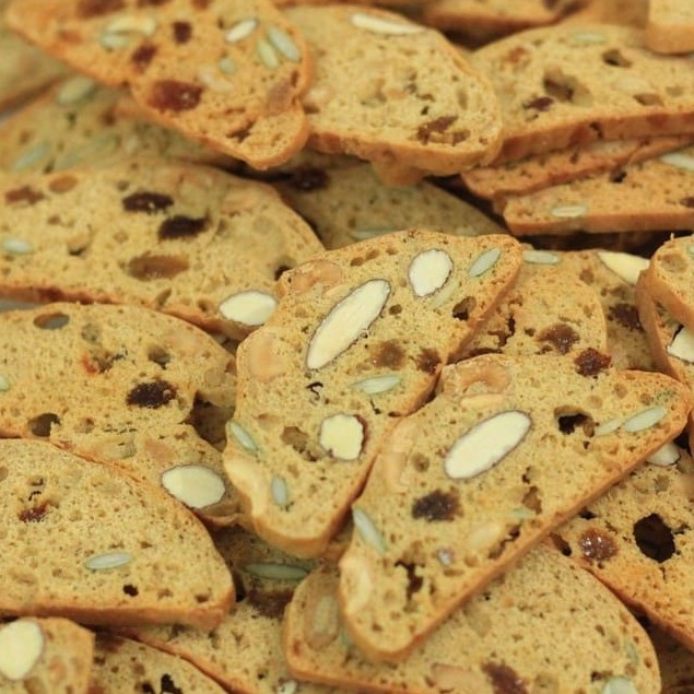 Bánh Ngũ Cốc Nướng Ăn Kiêng Không Đường BISCOTTI Nguyên Cám 3 Vị (500g) | BigBuy360 - bigbuy360.vn