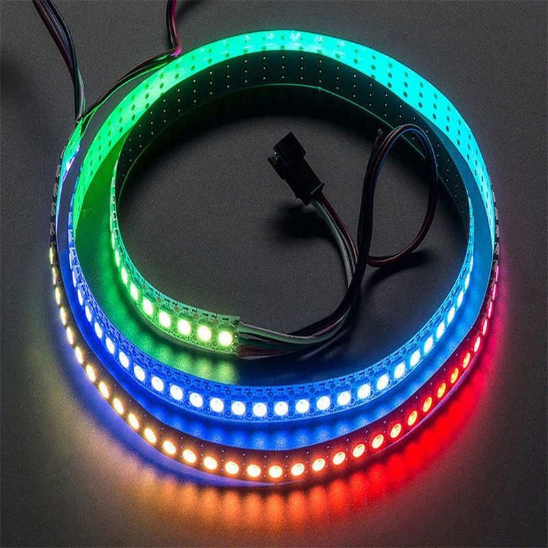 Dây Đèn Led 60 Bóng 1m Ws2812b 5050 Rgb Hình Vỏ Sò Trắng Dùng Trang Trí