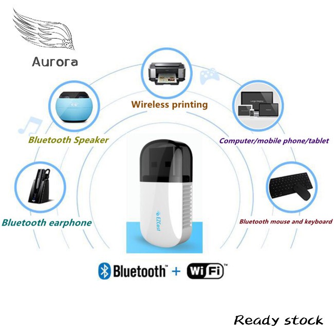 wireless wifi adapter Mini Wifi Usb 650m High-speed Wireless Adapter Driver 5.8g+2.4g Bluetooth Adapter