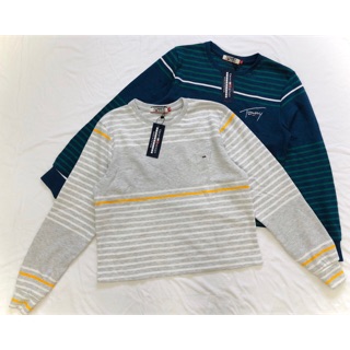 Áo Sweater kẻ sọc tay dài