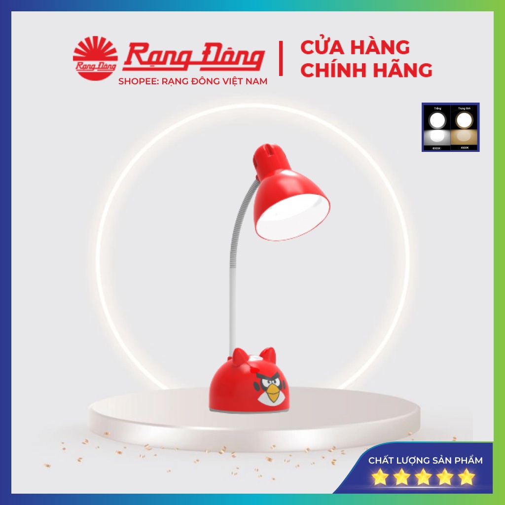 Đèn học Rạng Đông chống cận 5w, đèn học để bàn cho bé, học sinh, đọc sách, làm việc RD-RL-27.V2 5W