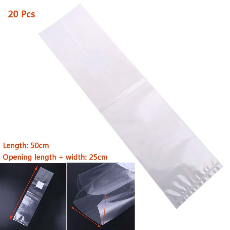 Set 20 Túi Nhựa Trồng Cây 6 Kích Cỡ Chịu Nhiệt Cao Tiện Dụng