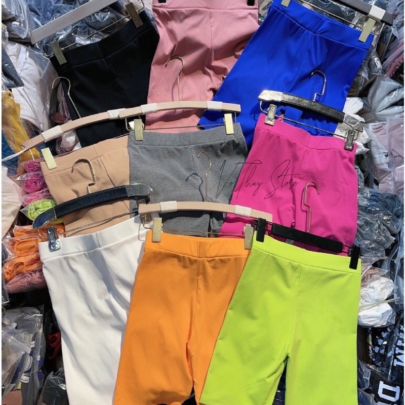 Quần legging ngố Maika nâng mông co dãn 4 chiều, quần biker lửng nữ 💜💜💜💜