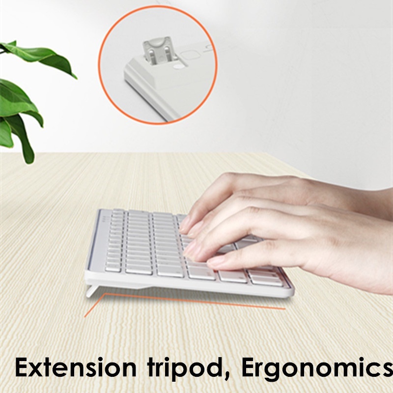 Bàn Phím Bluetooth Không Dây Siêu Mỏng 78 Phím Cho Điện Thoại Di Động / Máy Tính Bảng / Laptop