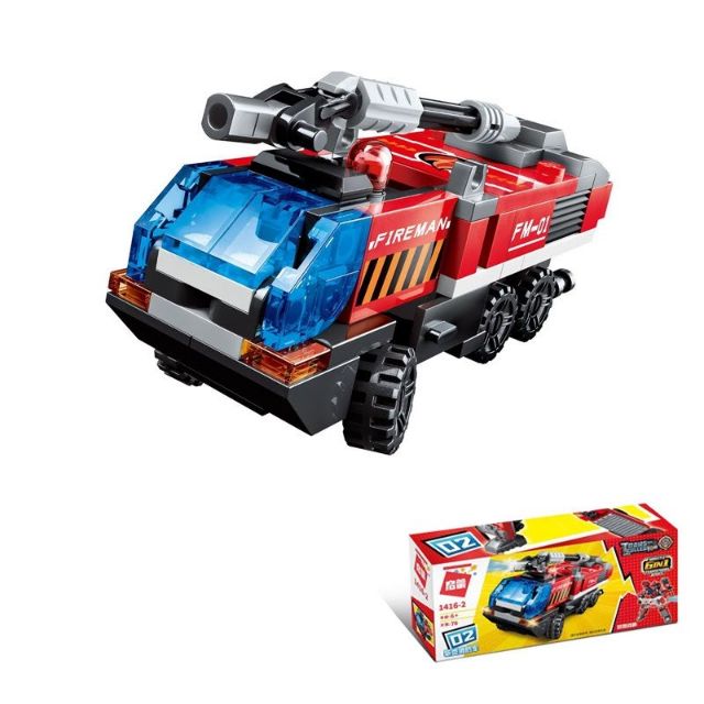 Đồ chơi xếp hình phát triển trí tuệ kiểu Lego QMAN 1416 6 trong 1