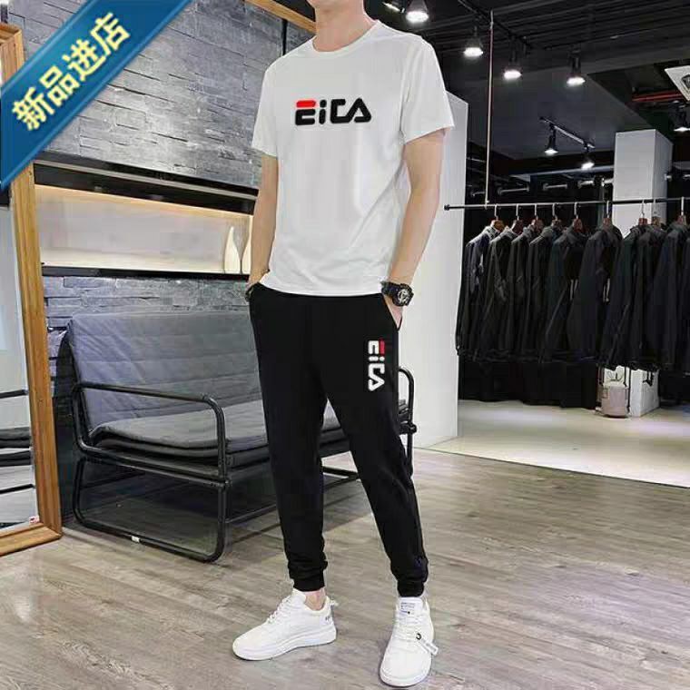 Bộ Thể Thao Nam Đẹp, Áo Thun Ngắn Tay Không Cổ , Đồ Bộ Nam Mùa HèVQ