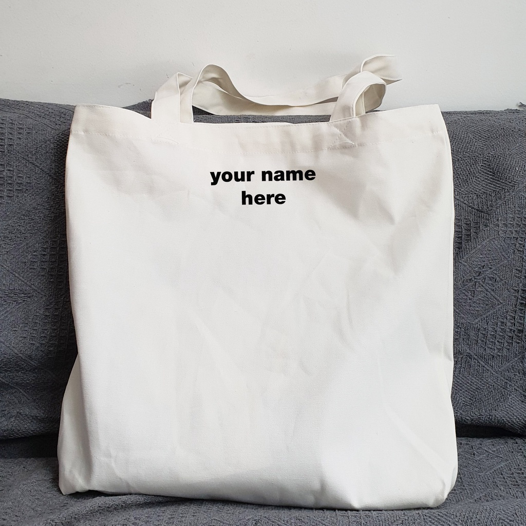 Túi vải tote bag của Chodole chất liệu túi canvas vải bố đẹp in tên theo ý muốn