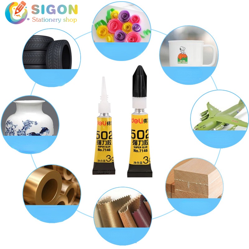 Keo Dán Nhựa Kim Loại / Nhựa / Kính / Gỗ Siêu Dính 502