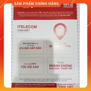Sim 4G có sẵn tháng đầu, 90GB V77 ITELECOM-Vinaphone