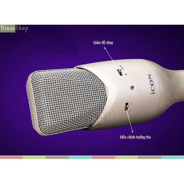 [Mã ELHACE giảm 4% đơn 300K] Microphone phòng thu Icon M2