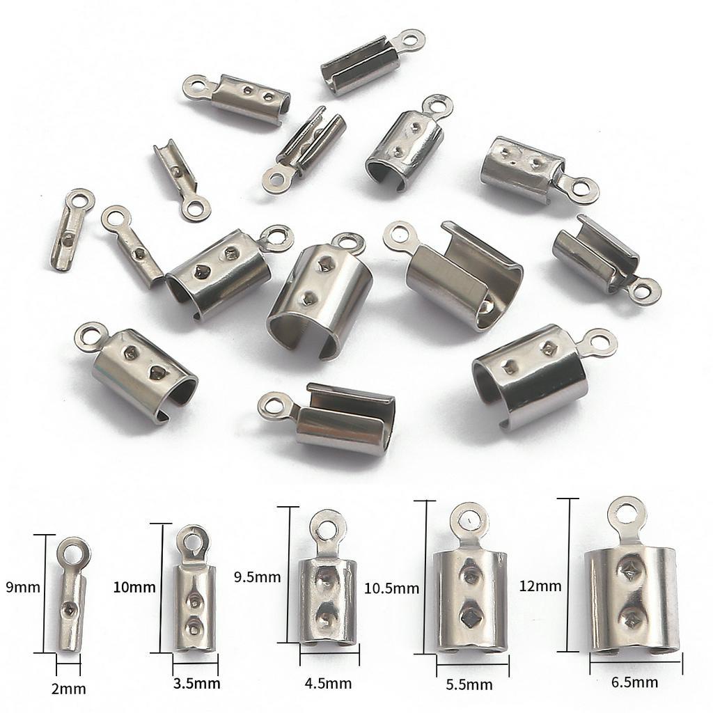 Beadia Bộ 30~50 Nút Thắt Dây Beadia Bằng Thép Không Gỉ Dùng Làm Vòng Tay Trang Sức