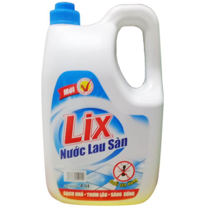 Nước lau sàn đuổi côn trùng Lix can 4 lít