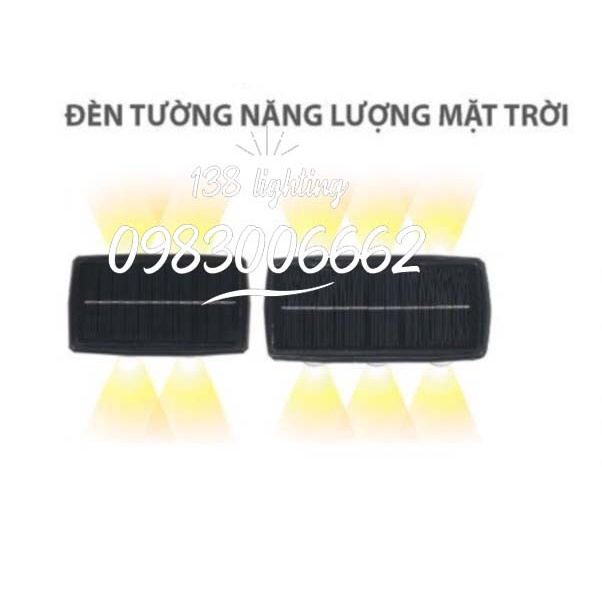 Đèn hắt tường năng lượng mặt trời IP 65 Asia chống nước trang trí ngoại thất ......................