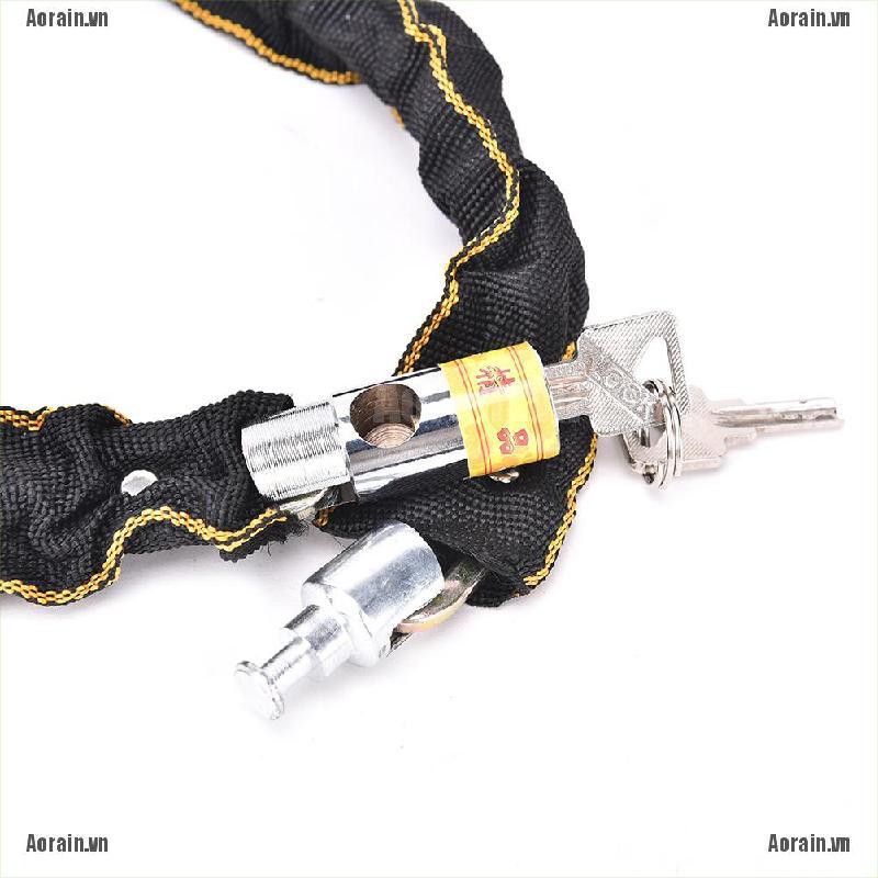 Dây Xích Sắt Khóa Xe Đạp + 2 Khóa 100cm